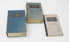 3 Bände "Gehes Codex" -der Bezeichnungen von Arzeneimitteln, kosmetischen Präparaten und wichtigen