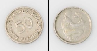 50 Pfennige Bank Deutscher Länder J, ohne Datum