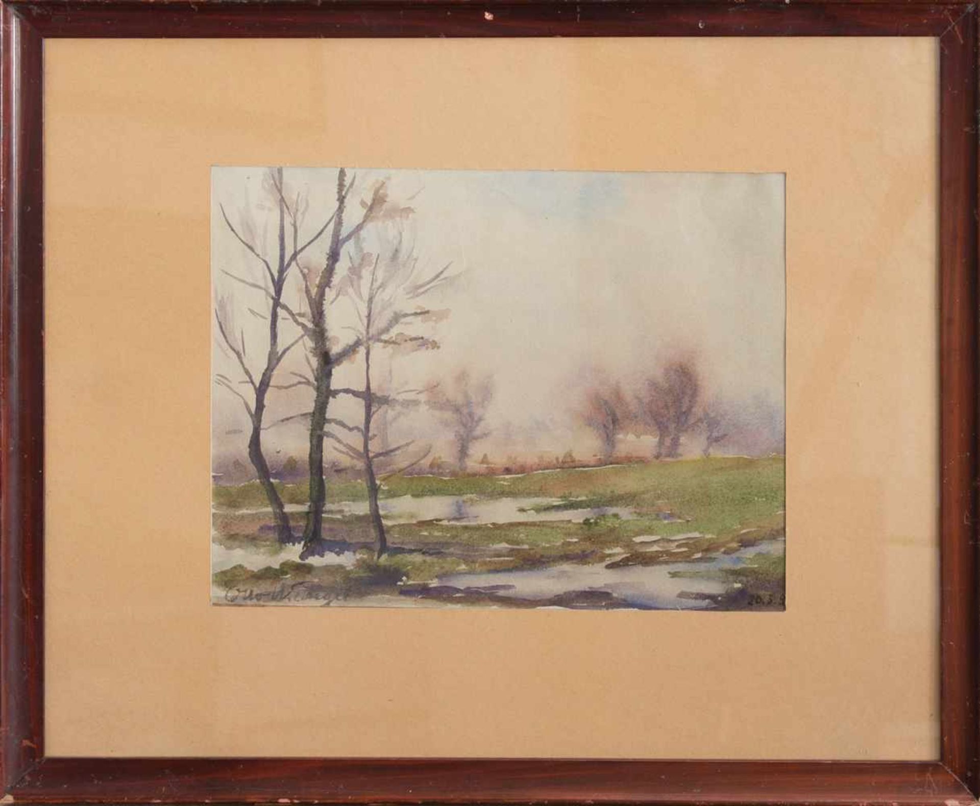 Otto Heinrich Engel (Erbach 1866 - 1949 Glücksburg, deutscher Landschaftsmaler, Wegbereiter d.