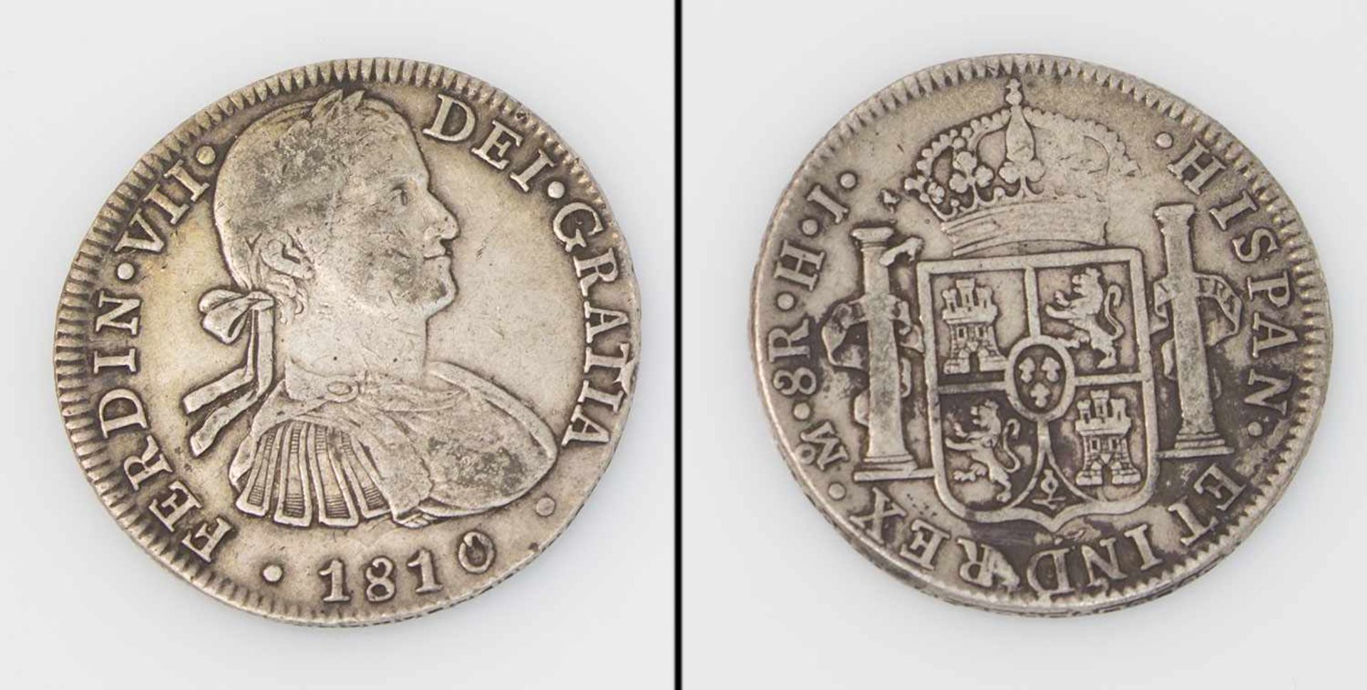 8 Reales Spanien 1810, Ferdinand VII., Silber