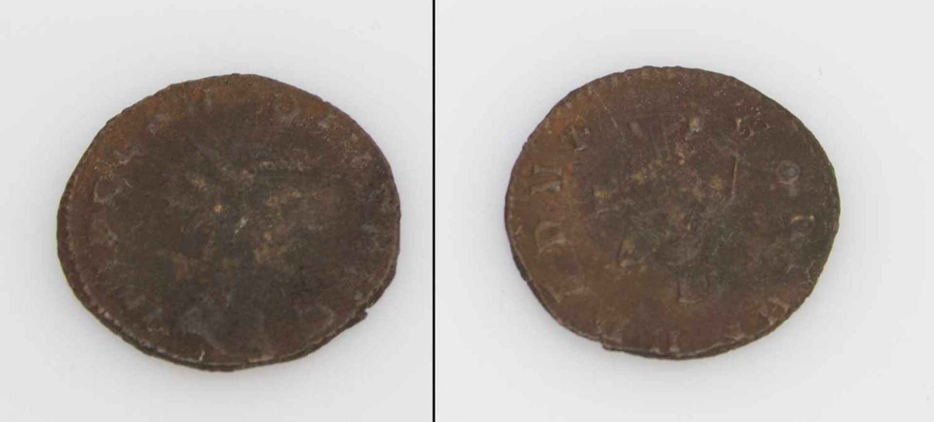 Münze Rom 268-270 n.Chr., Claudius II. Gothicus, verso Fortuna stehend
