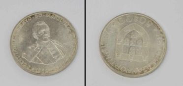 50 Escudos Portugal 1969, Carmona, Silber