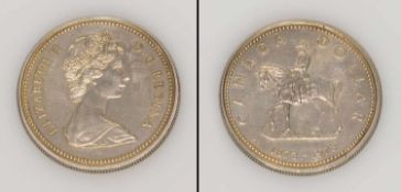 1 Dollar Canada 1973, Mounted Police - 100 Jahre Gründung der berittenen Polizei, Silber