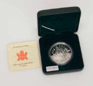 1 Dollar Canada 2000, Entdeckung Weltall Millennium 2000, PP, im Original Kasten