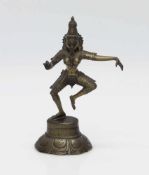 Tanzende Gottheit Indien 20. Jh., Bronze, H. 15 cm