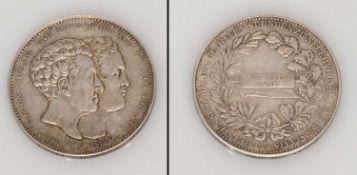 Konventionstaler Sachsen 1831, Anton und Friedrich August, Silber, G. 27,92g