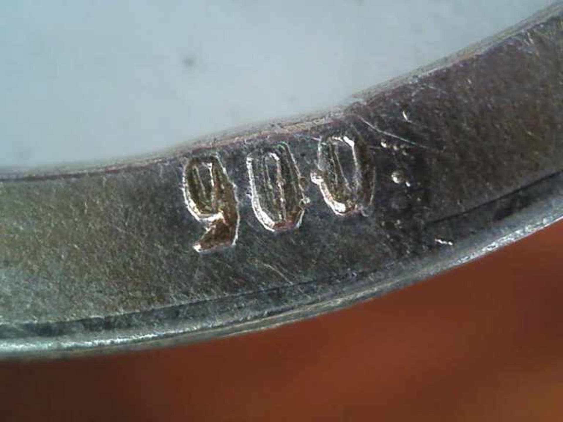 Kettenanhänger/ Brosche oval gefasstes Medaillon, Porzellanmanufaktur Meißen (Schwertermarke), - Bild 2 aus 2
