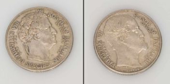 1 Taler Dänemark 1848, Frederik VII./ Christian VIII., Silber, G. 28,82g