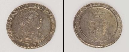 120 Grana Neapel 1805, Ferdinand IV., Silber, G. 27,56g