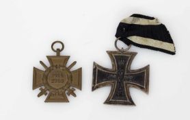 Eisernes Kreuz II. Klasse, I. WK und Kriegsteilnehmerkreuz I. WK
