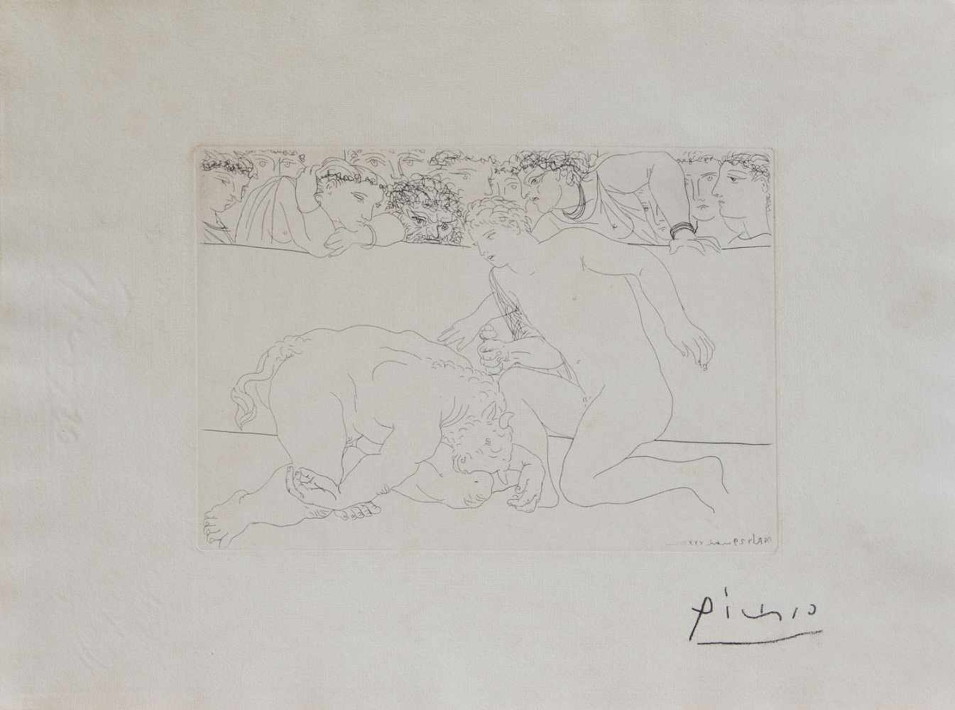 Pablo Picasso (Malaga 1881 - 1974 Mougins, Std. a. d. Kunstschulen v. La Coruna u. Barcelona, ab