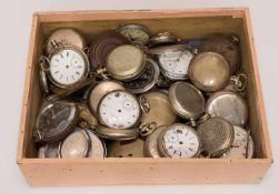 Lot großes Lot Taschenuhren für Bastler oder Uhrmacher, z.T. Silber