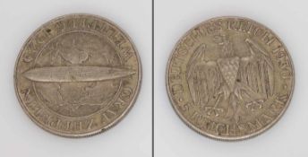 5 ReichsmarkWeimarer Republik 1930 A, Zeppelin, Silber