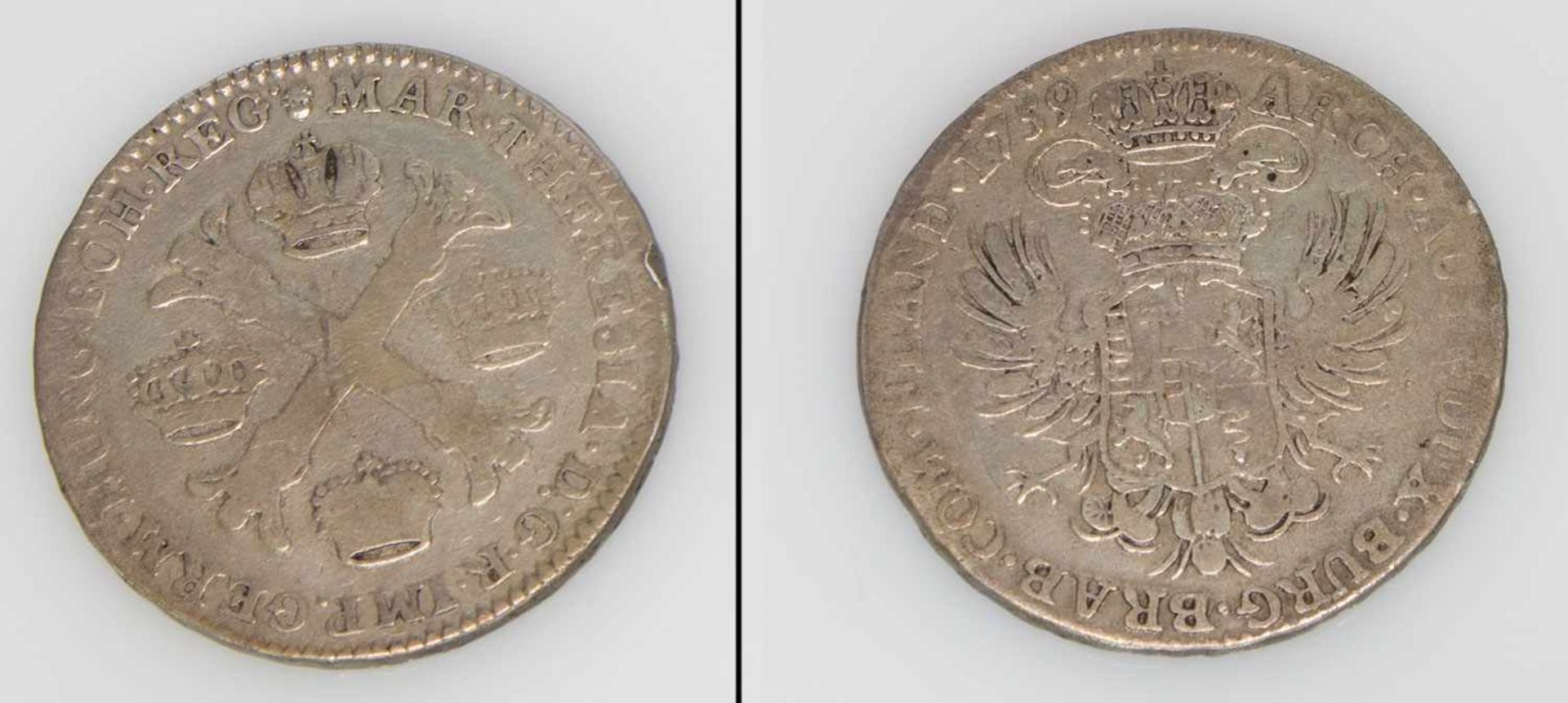 1/2 TalerÖsterreich 1759, unter Marie Theresia, Silber