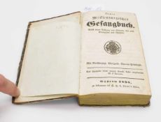 Gesangbuch"Neues Mecklenburgisches Gesangbuch", H.H.L. Ebert`s Erben/ Güstrow 1838, 480 u. 96 S.,