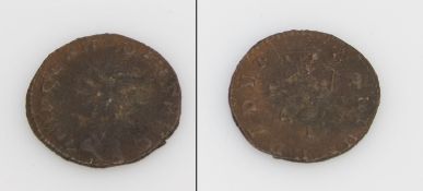 MünzeRom 268-270 n.Chr., Claudius II. Gothicus, verso Fortuna stehend