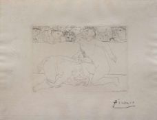 Pablo Picasso(Malaga 1881 - 1974 Mougins, Std. a. d. Kunstschulen v. La Coruna u. Barcelona, ab 1900