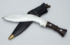 Khukuri/ Kukrieuropäische Anfertigung für Spezialeinheiten, geschmiedete Klinge, Holzgriff, 2