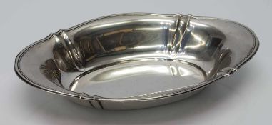 Obstschaledeutsch 800er Silber mit Meistermarke, 24 x 15,5 x 4 cm, G. ca. 170g