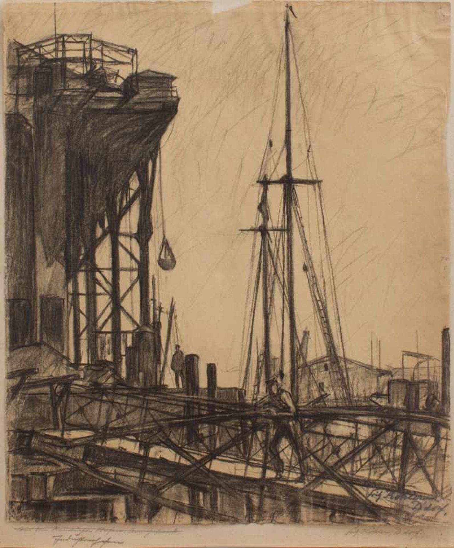 Fritz Köhler(Moritzberg 1887 - 1972 Düsseldorf, deutscher Landschafts- u. Marinemaler, Std. a.d.