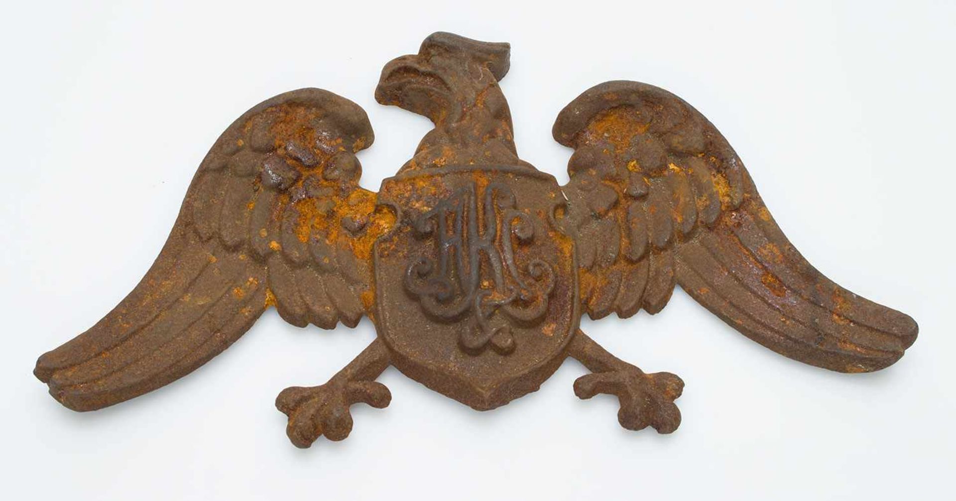 Eisengußadlerwohl Nachguß 20. Jh., 16 x 28 cm