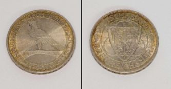 3 ReichsmarkDeutsches Reich 1930 A, Rheinlande, Silber