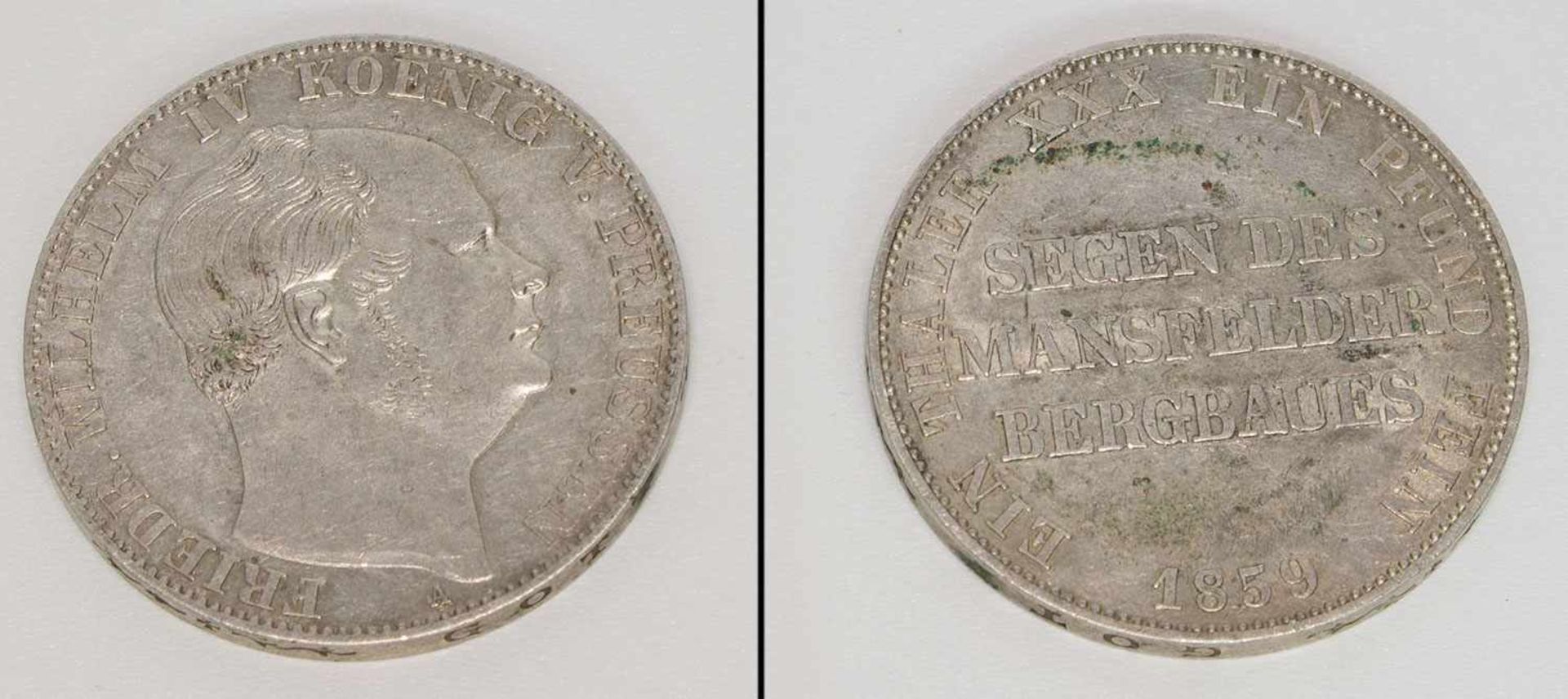 AusbeutethalerPreussen 1856 A, Friedrich Wilhelm IV., Silber