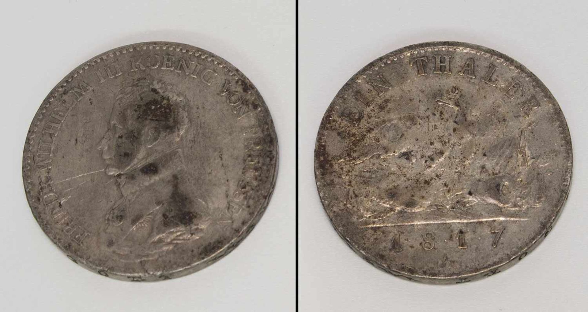 1 ThalerPreussen 1817 A, Friedrich Wilhelm III., Silber