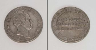 AusbeutetalerPreussen 1840, Wilhelm III., Silber