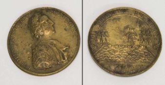 Medaille1744 Deutscher Orden, Karl Alexander von Lothringen 1761-1780, auf die Überfahrt der
