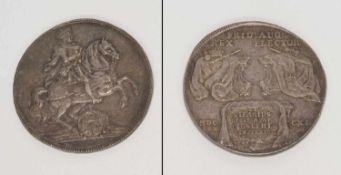 TalerSachsen-Albertinische Linie 1711, Friedrich August I., Silber, G. 29,18g