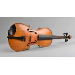 Violine Mitte 20. Jh., Ahorn, Fichte, Maggini-Nachbau, leichte Gebrauchsspuren, L Korpus 36 cm, L