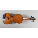 Violine um 1920, Marke Union, mit deutscher Reichspatentnummer, Fichte und Ahorn, Griffbrett