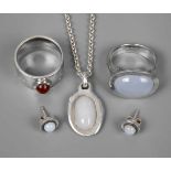 Marco O´Polo Konvolut Silberschmuck um 2000, Silber gestempelt 925 und Punze Marc O´Polo, Schmuckset