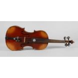 Violine 1920er Jahre, "Stradivari-Modell", Fichte und Ahorn, reich mit Perlmutteinlagen und