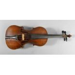 Violine Mitte 20. Jh., 3/4-Größe, Fichte und Ahorn, guter Zustand, L Korpus 33 cm.