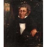 Herrenportrait Biedermeier Brustbildnis eines elegant gekleideten Herrn, im schwarzen Gehrock und