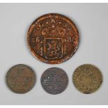 Konvolut Kleinmünzen 17. Jh. bis um 1800 1) 3 Pfennige Sachsen 1804, Kupfer, s, G ca. 8,1 g, 2)