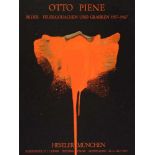 Prof. Otto- Piene, originalgraphisches Plakat 1971 Feuerblume, informelle Komposition auf