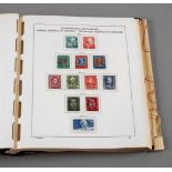 Briefmarkenbund kplt. 1949-83 Schaubek-Klemmbinder mit kompletter Bundsammlung mit allen Spitzen (