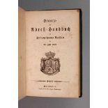 Staats- und Adreß-Handbuch Hzgthm. Nassau für das Jahr 1862, Wiesbaden, Format 8°, 287 S. und XII.