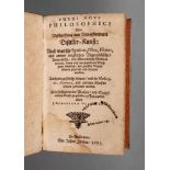 Glaubers Furni novi philosophici 1661 oder Beschreibung einer New-erfundenen Distillir-Kunst: Auch