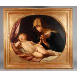 Madonna mit dem Jesuskind nach Sassoferrato feine Kopie nach dem Gemälde "Madonna col bambino