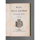 Staats- und Adreß-Handbuch Hzgth. Nassau für das Jahr 1847, Wiesbaden, Format 8°, 232 S. und IX