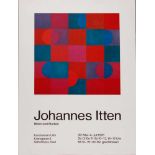 Ausstellungsplakat Johannes Itten 1976, anlässlich der Ausstellung Kunstverein Ulm, Farboffset auf