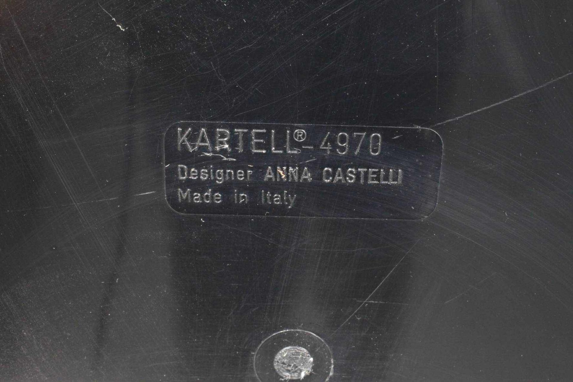 Paar Nachttische Anna Castellifür Kartell, Italien 1970er Jahre, am Boden gemarkt, Modellnummer - Bild 2 aus 5