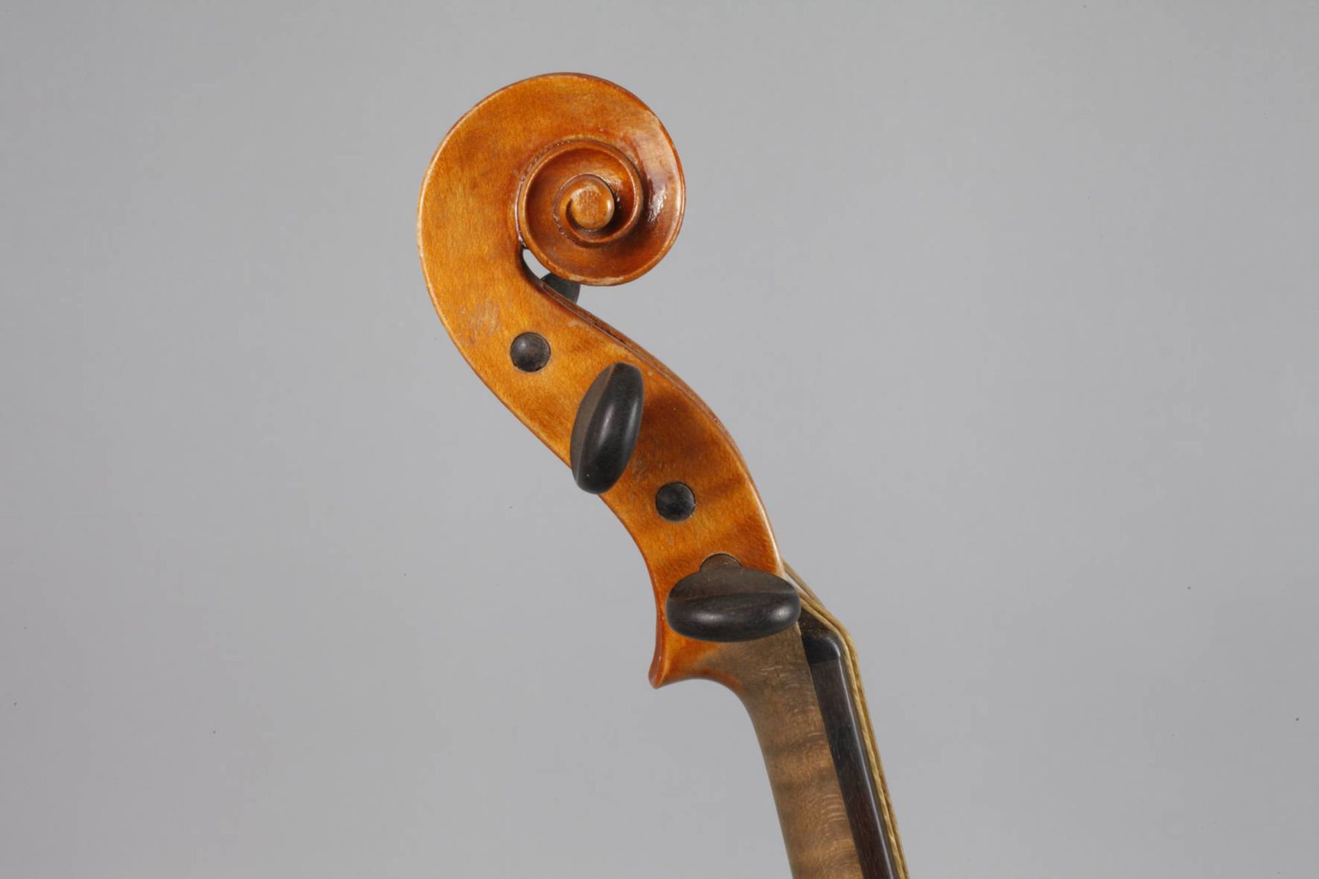 Violine im Etuium 1920, Modellzettel Joh. Bapt. Schweitzer, Hieronymo Amati, geteilter, - Bild 7 aus 7
