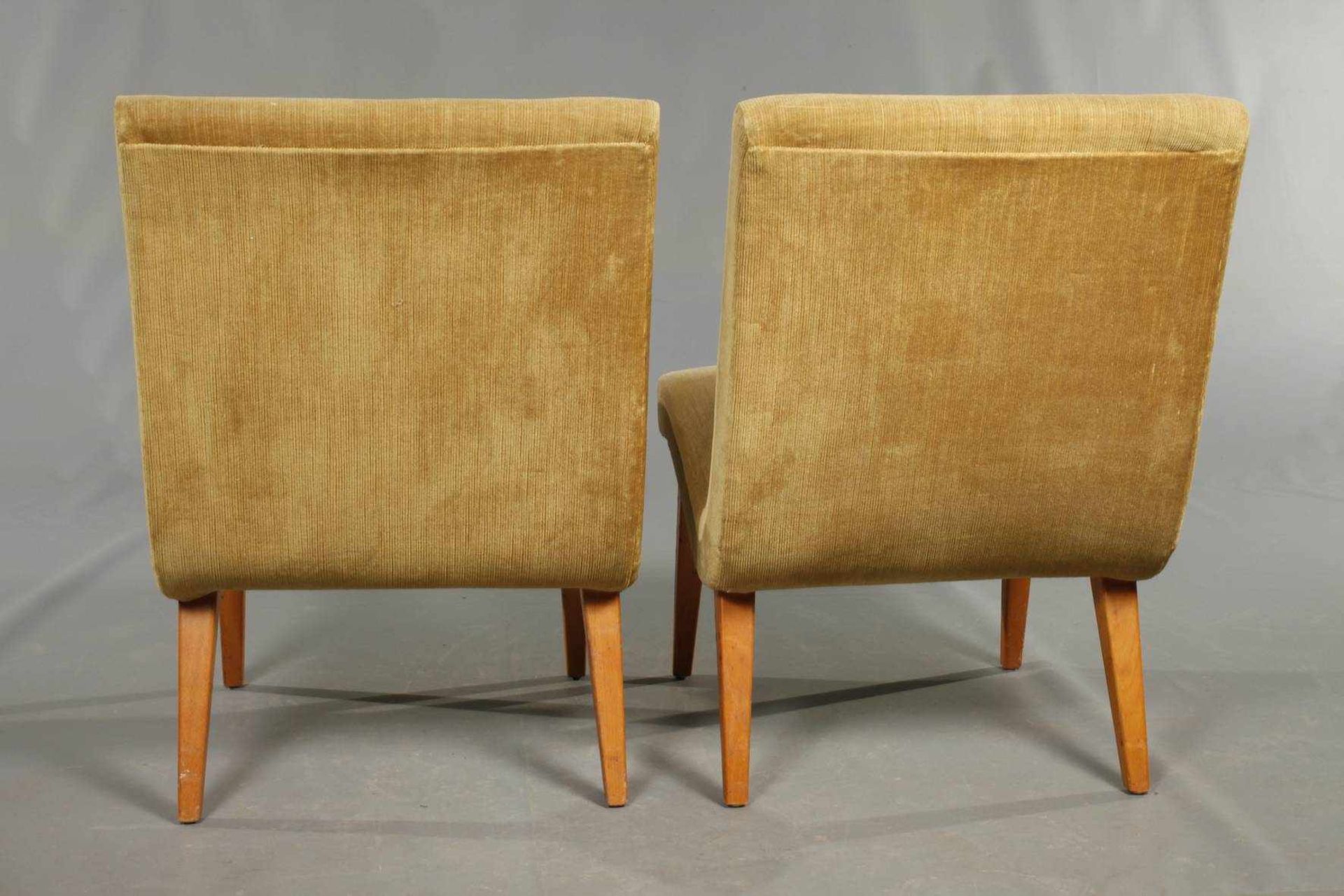 Zwei Sessel Modell "Vostra"Entwurf Jens Risom, Hersteller: Knoll, ca. 1949, Gestell aus Buche - Bild 3 aus 3