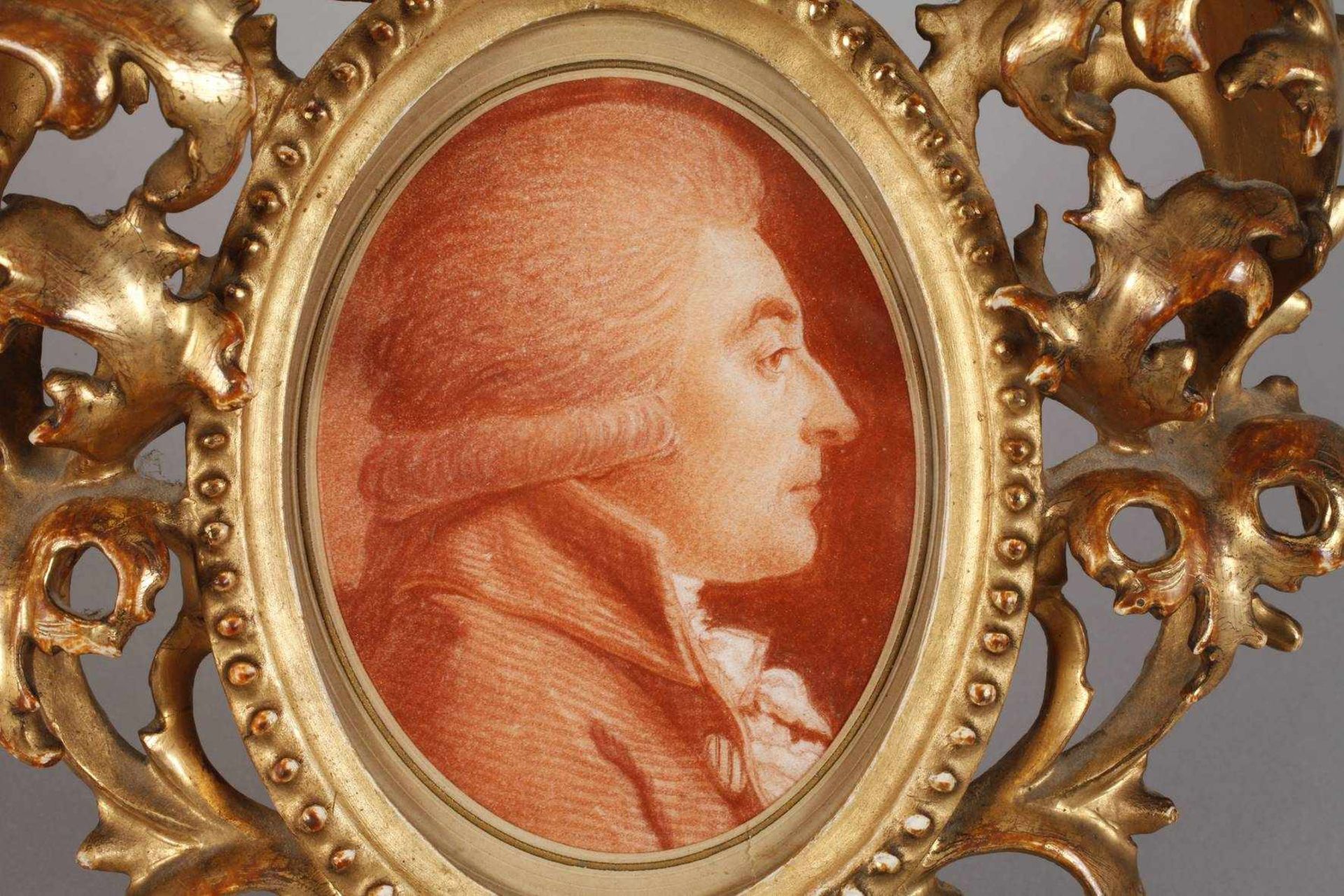 Portrait Christoph Freiherr Haller von HallersteinBildnis des Adligen mit Perücke im Profil, - Bild 2 aus 5