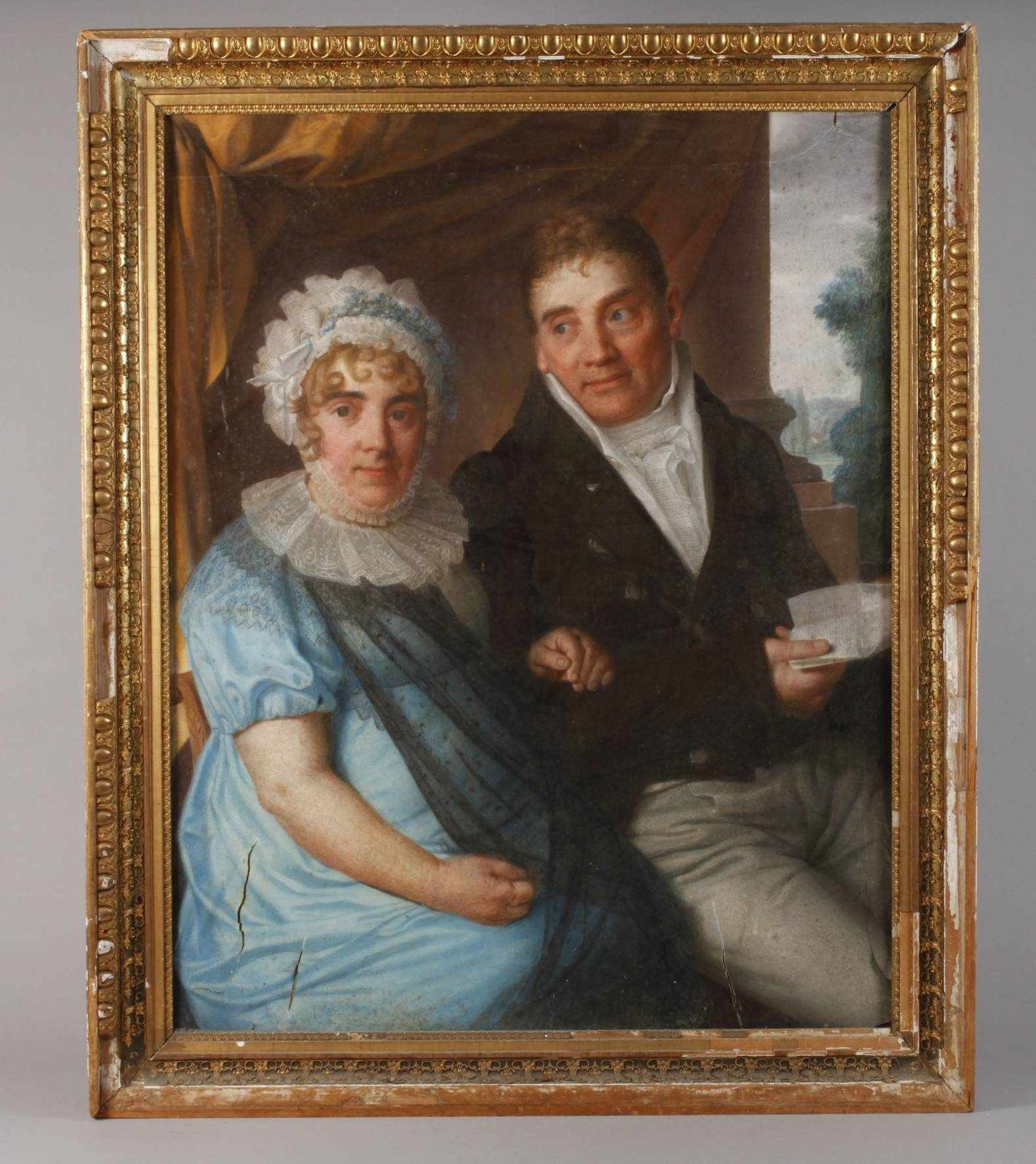 Daniel Caffé, Doppelporträt eines Leipziger Tuchhändlerpaaresdargestellt sind die Eheleute August - Bild 2 aus 6